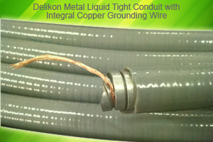 Delikon Metal Liquid Tight Conduit With Integral Copper Grounding Wire
