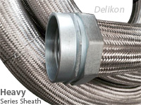 Delikon steel mill and petrochemical industry automation wiring waterproof Heavy Series Over Braided Flexible Metal Conduit and Heavy Series Flexible Conduit Fittings