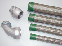 Connector For Braided Flexible Conduit System