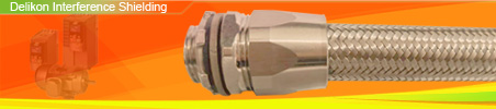 Delikon Electromagnetic Interference Shielding Heavy Series Over Braided Flexible Conduit and EMI Shield Termination Heavy Series Connector protect motion control cable, VFD Cable, and automation cable of Automotive and Tire industry, Cement Industry, Chemical industry, Battery Manufacturing, Oil and Gas Industry, Semiconductor industry, and Mining industry