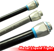 Liquid tight metal conduit and liquid tight connector