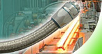 Heavy Series Over Braided Flexible Conduit and Fittings are specially designed for protecting electric and automation cables from the harsh environments found in steel mills, coke plants and glass manufacturing.
